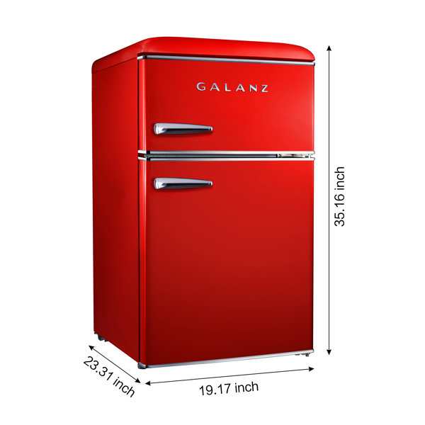 Galanz 3.1 cu. ft. Freestanding Mini Fridge with Freezer & Reviews